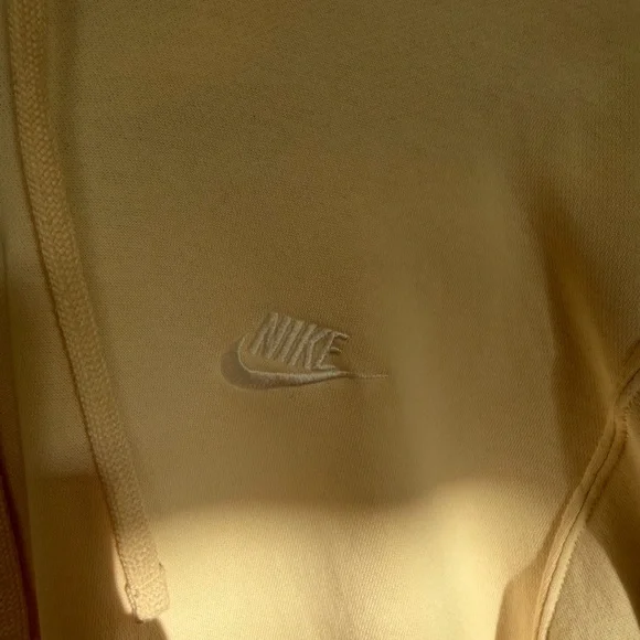 Nike Men’s Club Fleece- Cream Sweatshirt - Picture 2 of 4